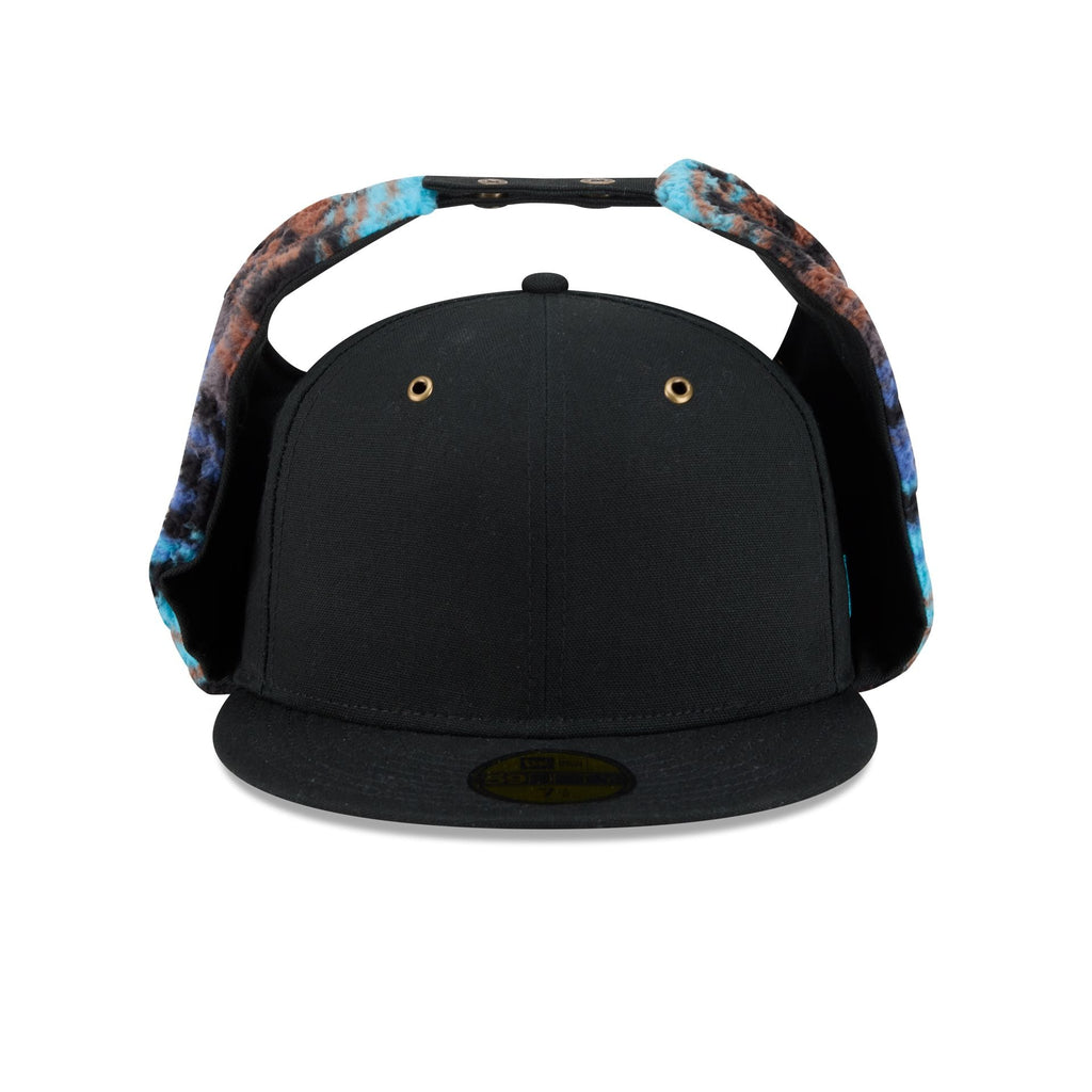 New Era Cap Canvas Black Dog Ear 59FIFTY Fitted Hat