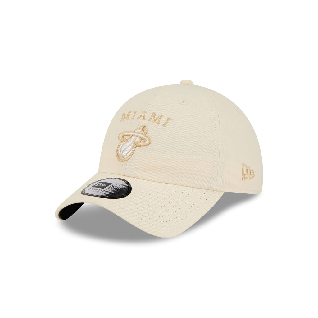 Miami Heat Team Logo Cream Casual Classic Adjustable Hat