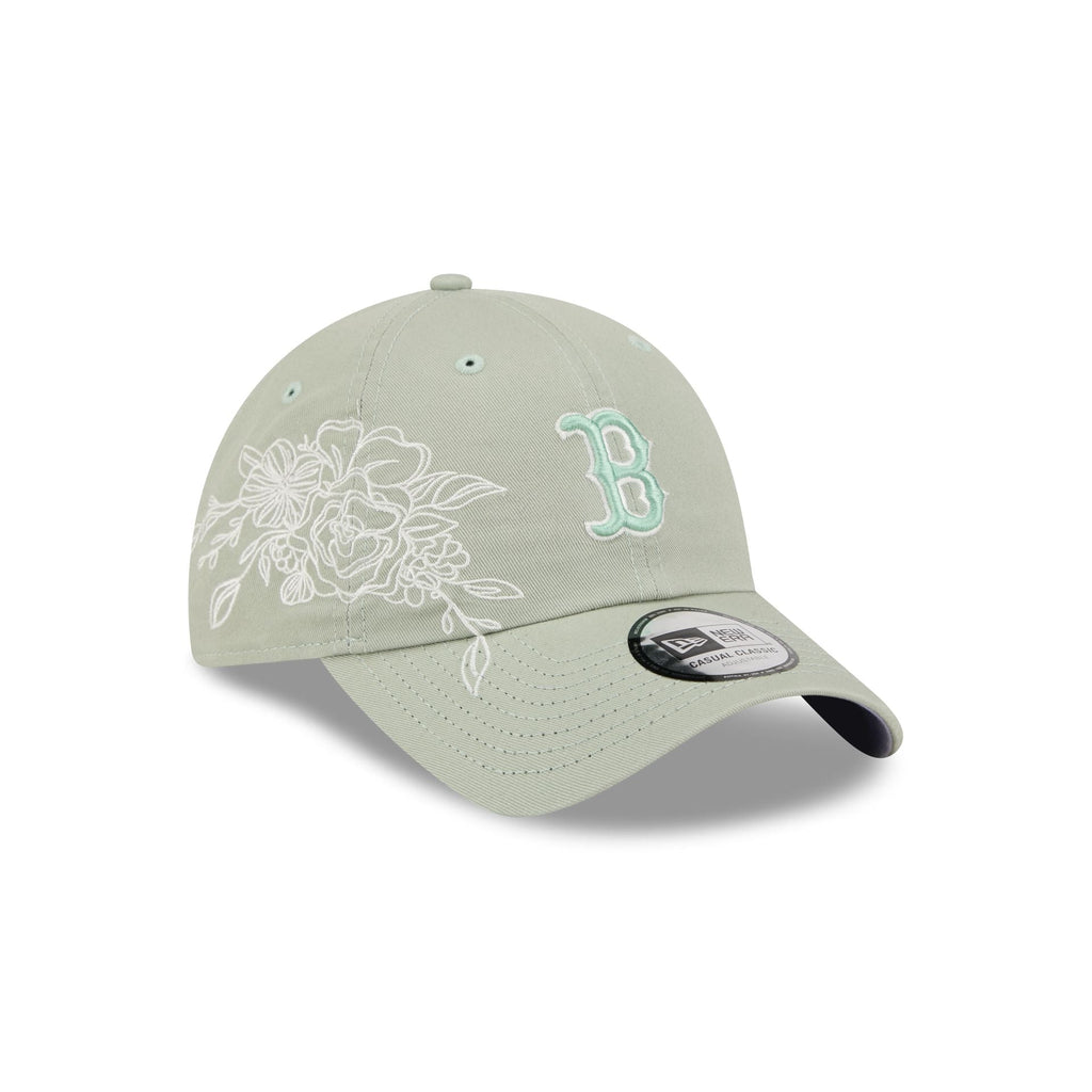 Boston Red Sox Stitched Flowers Casual Classic Adjustable Hat