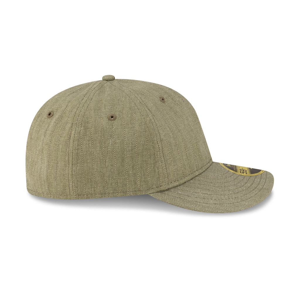 New Era Cap Herringbone New Olive Retro Crown 59FIFTY Fitted Hat