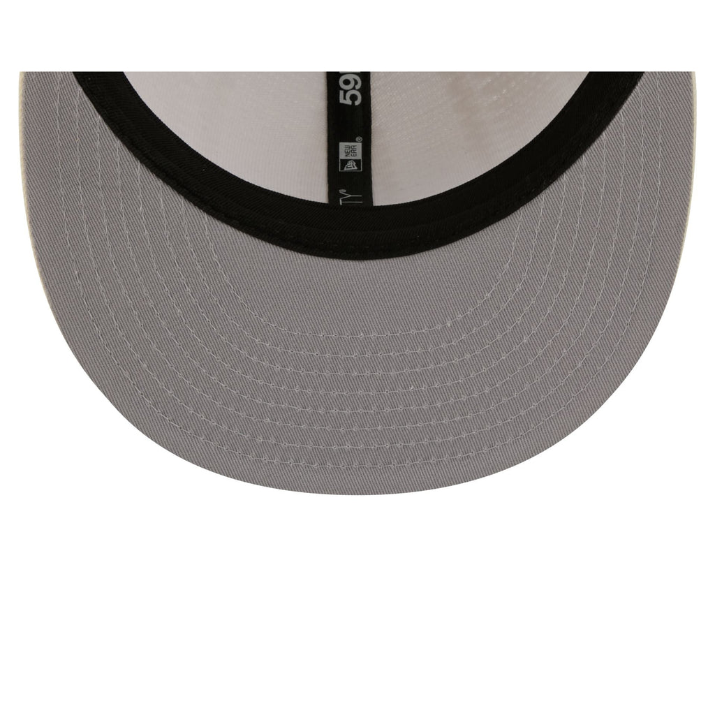 New Era Cap Black Platinum Tier Chrome White Knit 59FIFTY Fitted Hat