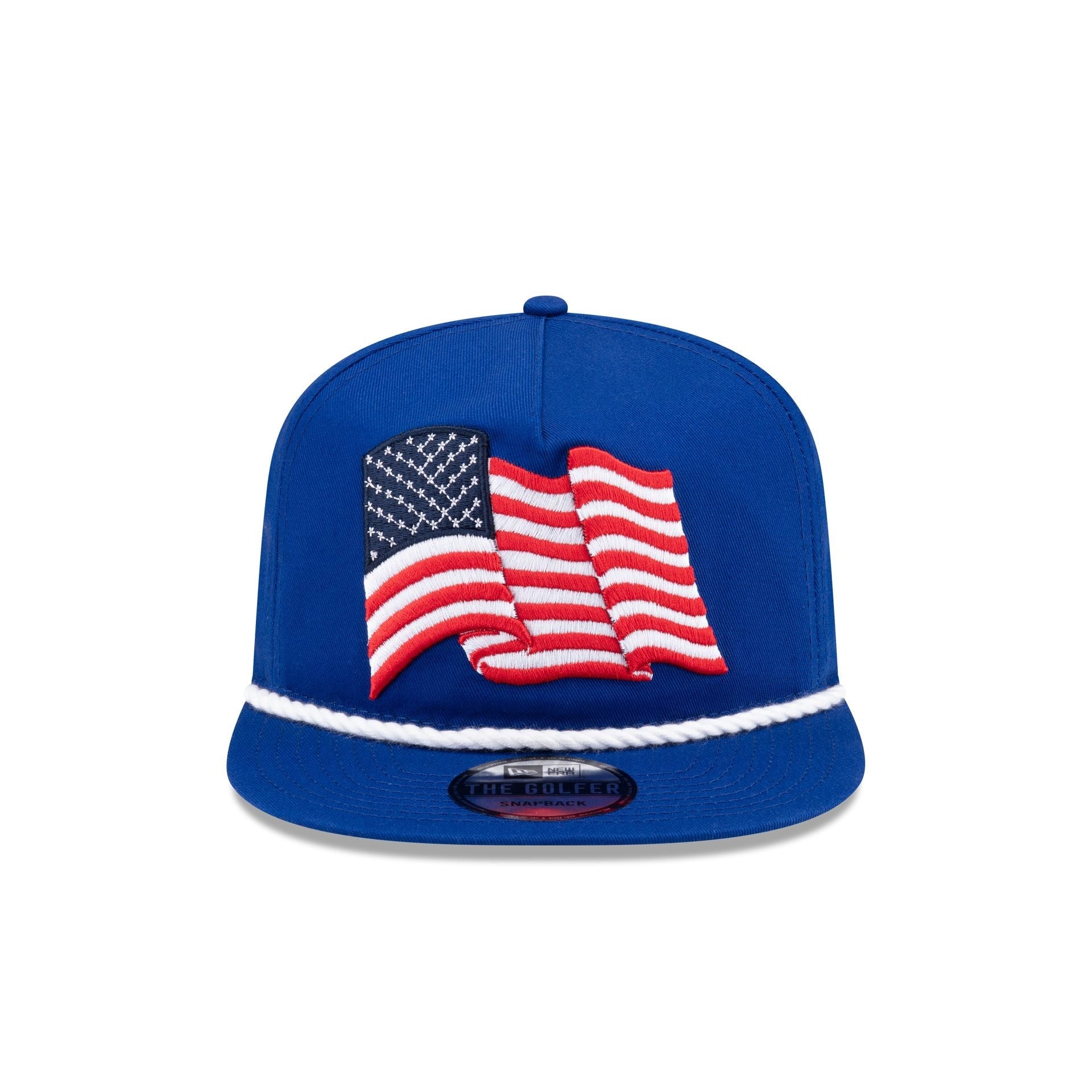 New Era Cap American Flag Blue Golfer Hat